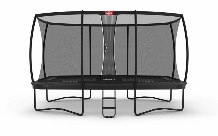 BERG Ultim Champion Regular Trampoline - 500 x 300 cm - Safety Net DLX XL - Antraciet Grijs