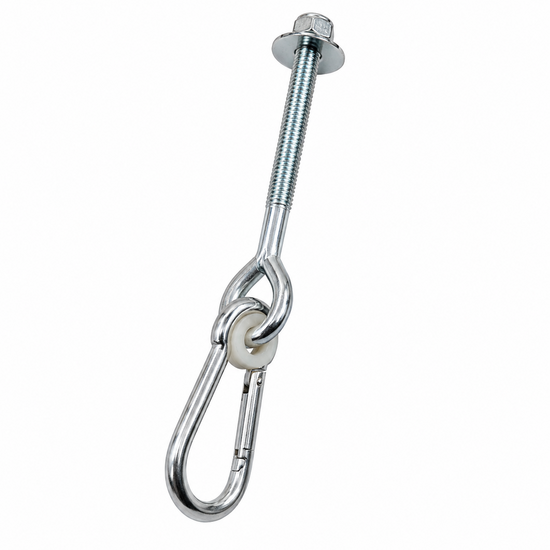 Schommelhaken met karabijnhaak M12 (100mm)