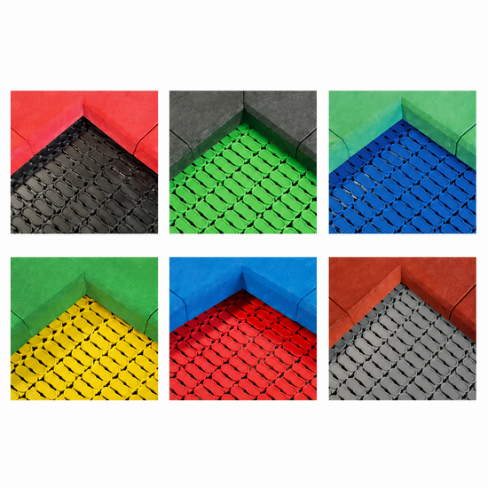 Bouncer Trampoline Hexagon - 201x174 cm - Groene rand - Maatwerk opties