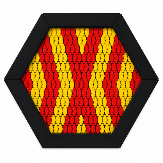 Bouncer Trampoline Hexagon - 201x174 cm - Groene rand - Maatwerk - Voorbeeld