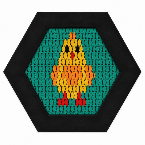 Bouncer Trampoline Hexagon - 201x174 cm - Groene rand - Maatwerk - Voorbeeld - Kuiken