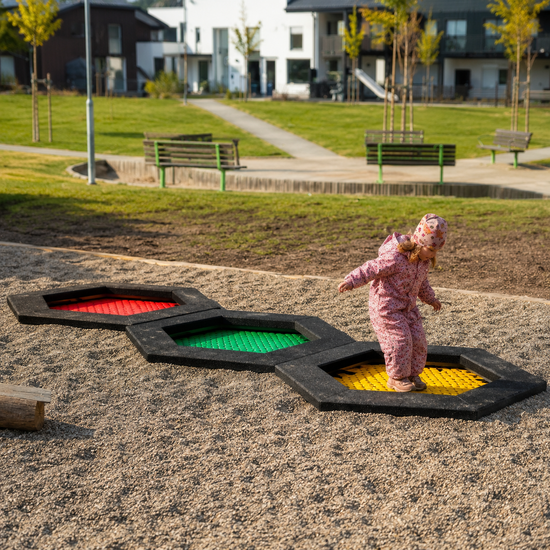 Bouncer Trampoline Hexagon - 201x174 cm - Maatwerk - Sfeer