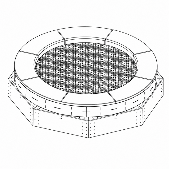 Bouncer Trampoline Cirkel - Op maat