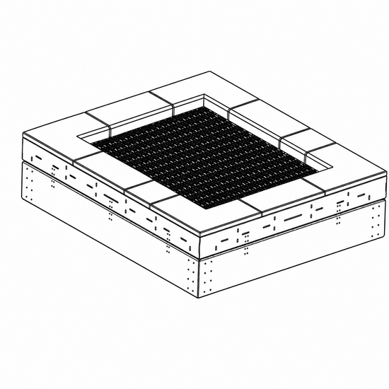 Bouncer Trampoline Rechthoek - 166x142 cm