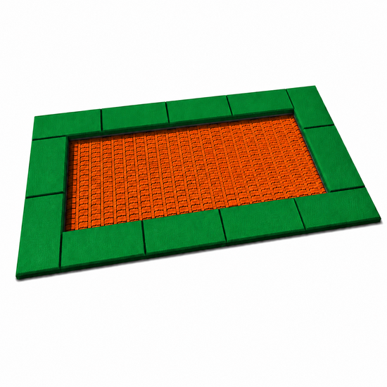 Bouncer Trampoline Rechthoek - 166x142 cm