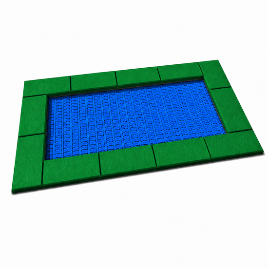 Bouncer Trampoline Rechthoek - 166x142 cm