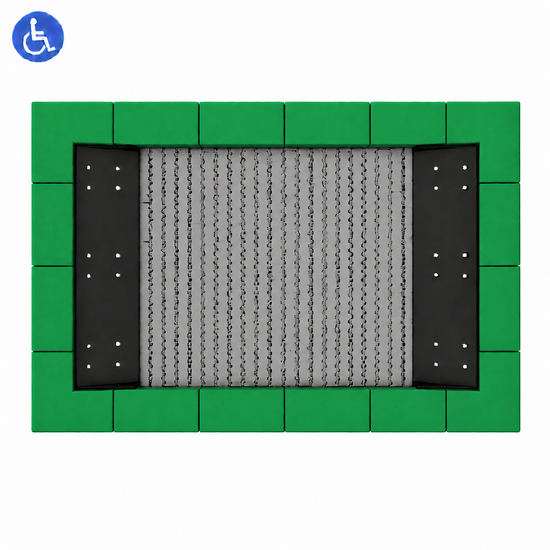 Bouncer Rechthoek Trampoline - 286x190 cm - Maatwerk - Inclusief