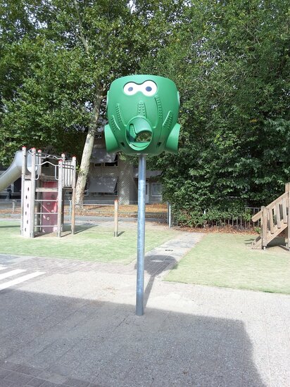 Sfeerfoto Balkorf Octopus Groen inclusief Verzinkte Paal