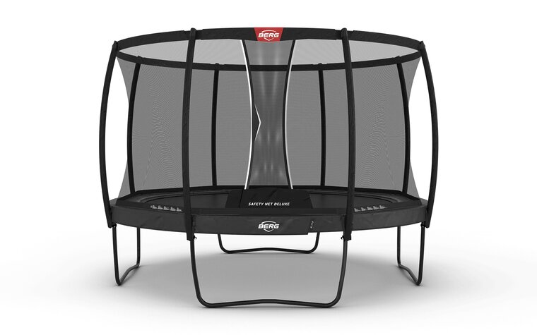 BERG Elite Regular Trampoline - 380 cm - Safety Net Deluxe - Antraciet - Professioneel