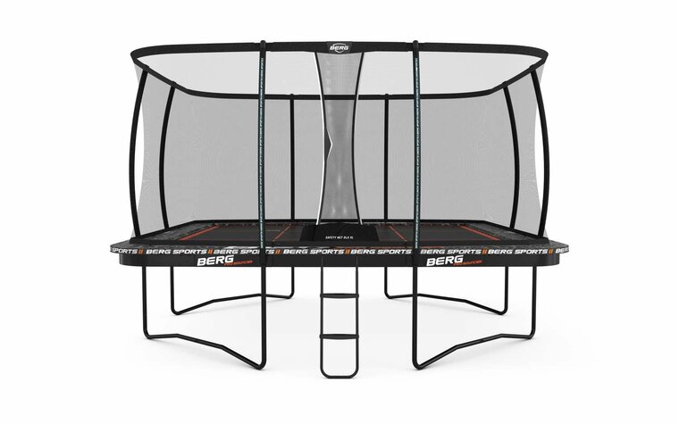 BERG Ultim Pro Bouncer Regular Trampoline - 500 &times; 500 cm - Safety Net DLX XL - Antraciet