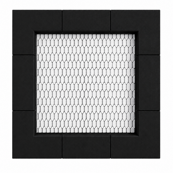 Bouncer Vierkant Trampoline - 190x190 cm - Zwarte rand - Openbaar gebruik