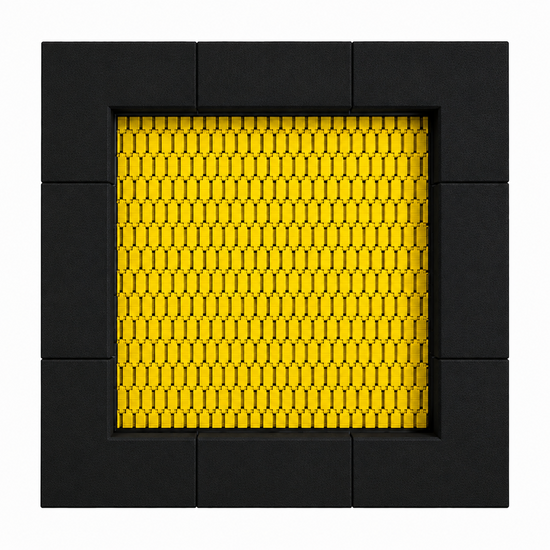 Bouncer Vierkant Trampoline - 238x238 cm - Zwarte rand - Openbaar gebruik