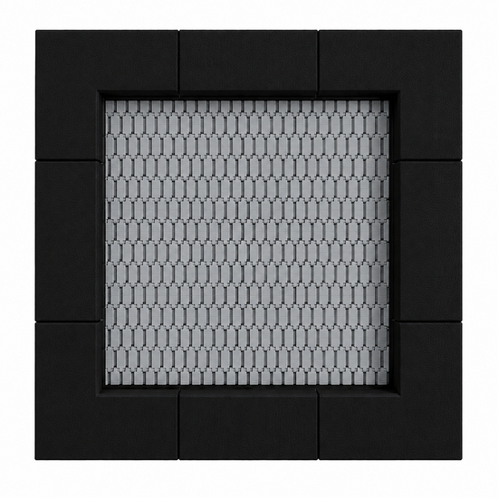 Bouncer Vierkant Trampoline - 238x238 cm - Zwarte rand - Openbaar gebruik