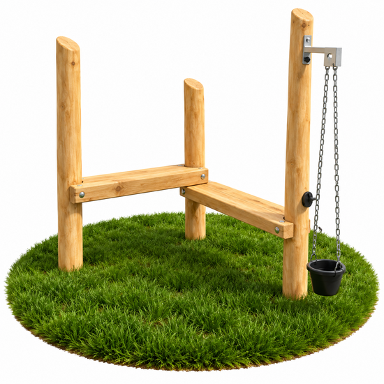 3d tekening van Toonbank Winkeltje Robinia met Takel