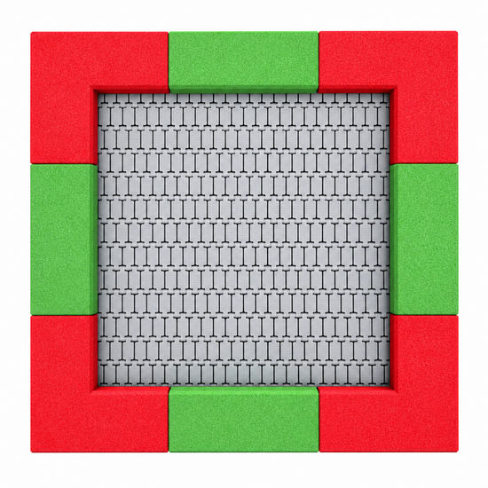 Bouncer Vierkant Trampoline - 142x142 cm - Maatwerk - Openbaar gebruik