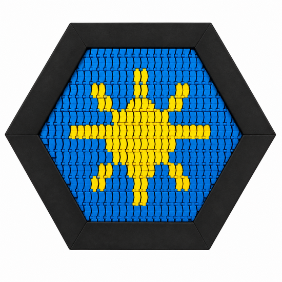 Bouncer Trampoline Hexagon - 201x174 cm - Groene rand - Maatwerk - Voorbeeld - Zon