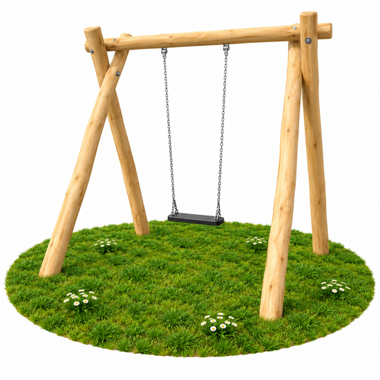 Robinia Houten Schommel op Maat 2 Haken