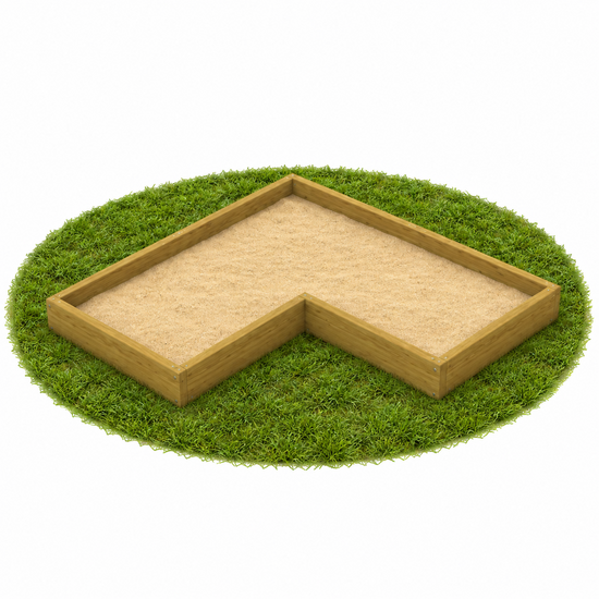 Europlay Lariks houten zandbak L-vorm