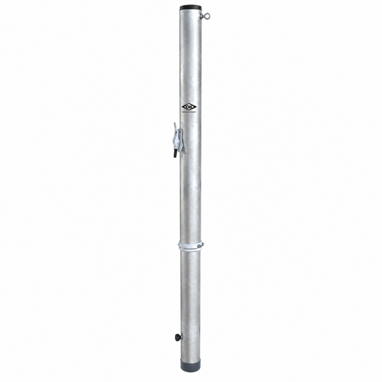 Aluminium Beachtennis palen met grondpot