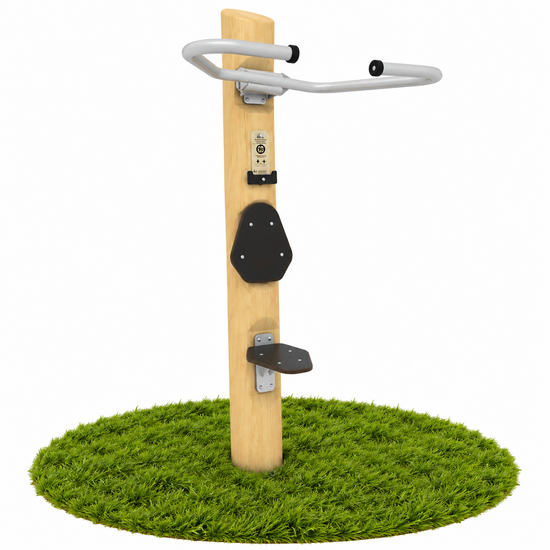 Robinia Outdoor Fitnesstoestel Shoulder Press met Zitvlak