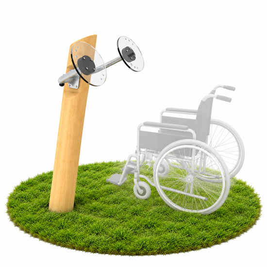 Robinia Outdoor Fitnesstoestel Tai Chi Spinner Inclusive