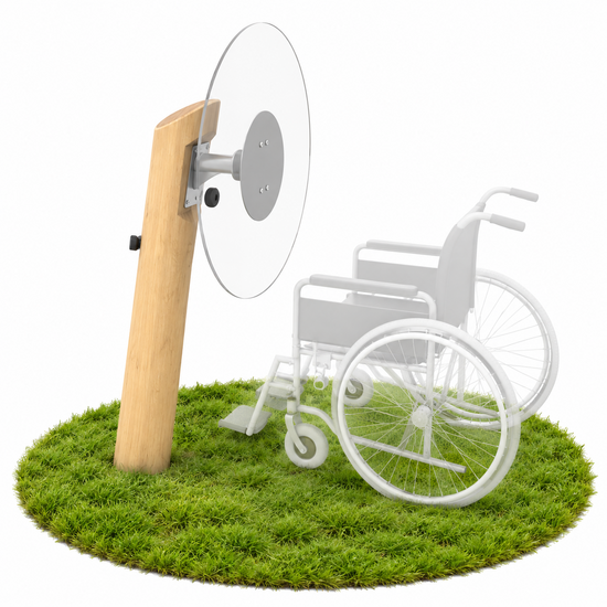 Outdoor Fitnesstoestel Flex Wheel Inclusive van Robinia