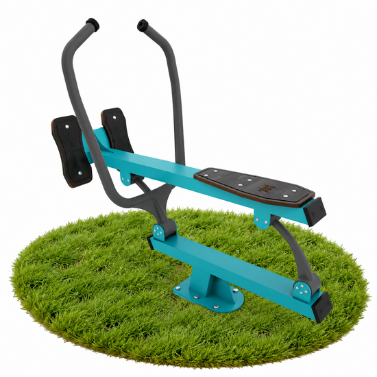 Outdoor Fitness Roeitrainer Turquoise