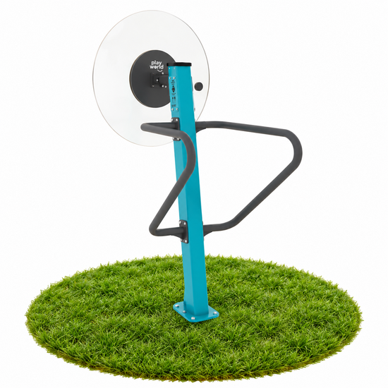 Outdoor Fitness Flex Wheel + Dip Bars Turquoise