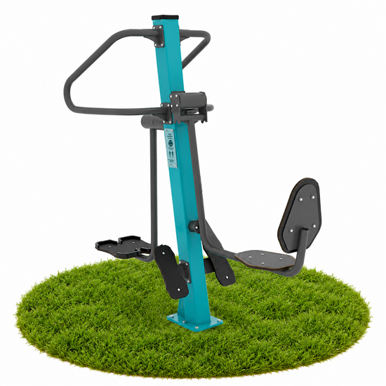 Outdoor Fitness Hip Swing + Leg Press Turquoise