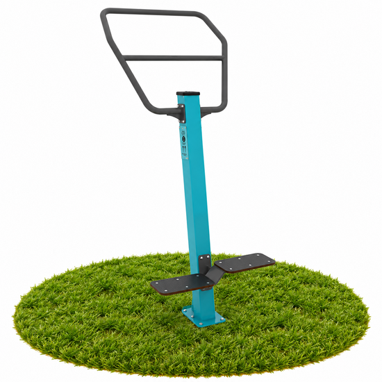 Outdoor Fitness Pull-Up Bar + Steps Turquoise