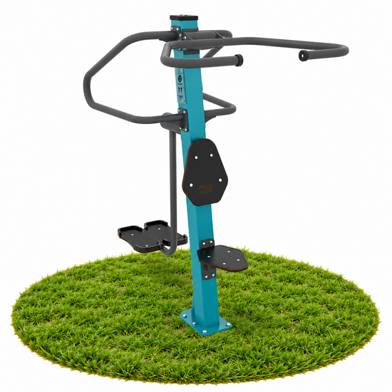 Outdoor Fitness Hip Swing + Shoulder Press Turquoise