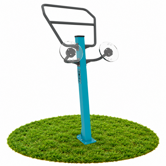 Outdoor Fitness Pull-up bar + Tai Chi Spinner Turquoise