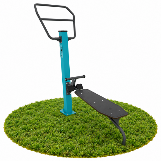 Outdoor Fitness Pull up bar + Sit Up bank Turquoise