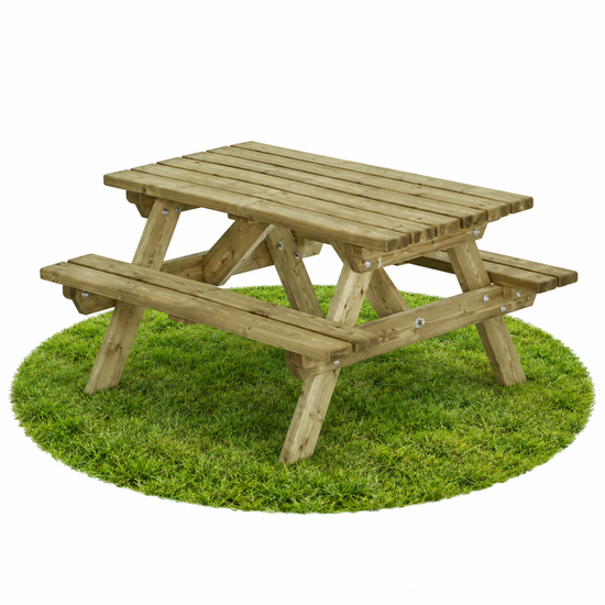 picknicktafel rechthoek rechthoekig kopen 120x115cm buiten kindertafel