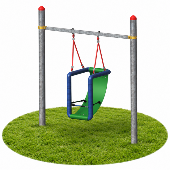 Inclusieve Huck Stalen Schommel Easy-Swing met Midi Zitschommel