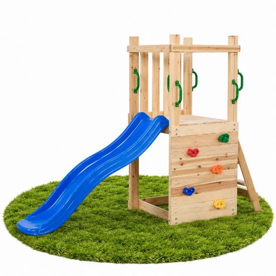 Houten Speeltoren Mari met glijbaan