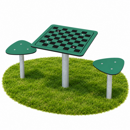 Schaaktafel Met Krukjes Recycled 