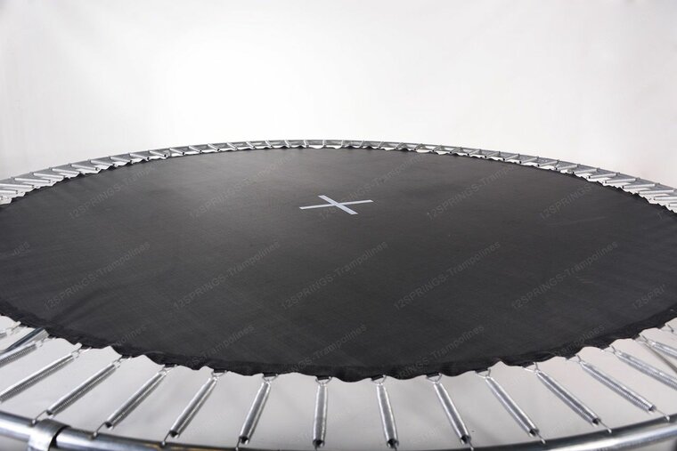 Trampoline rond inground veer