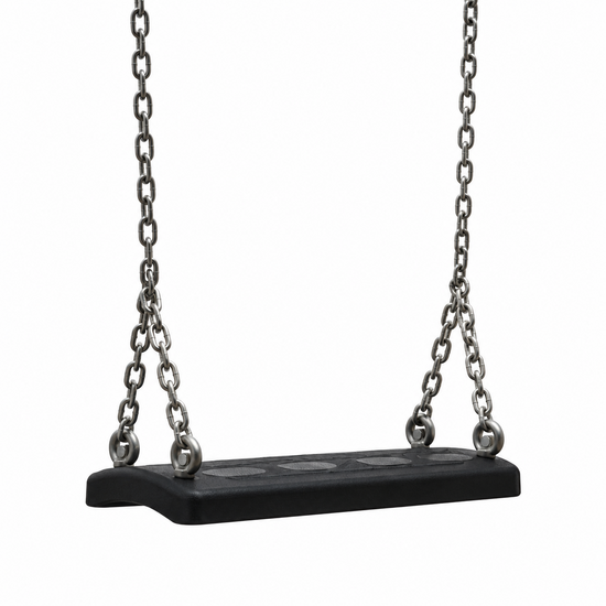Schommelzitje Rubber Type 3 met Gegalvaniseerde Kettingen
