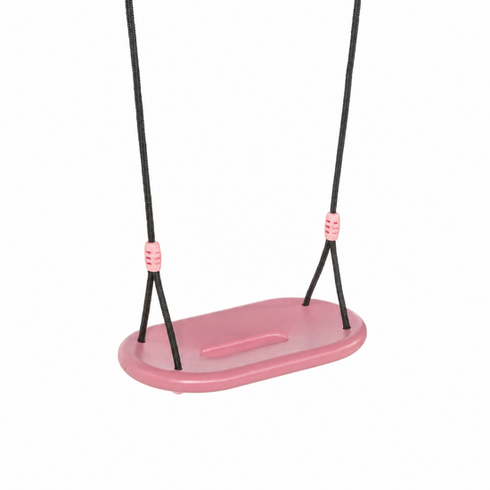 Ergonomisch Schommelzitje XXL Pastel Roze met Zwart BR-touw