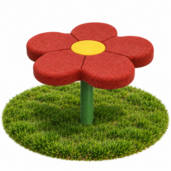 Europlay Stappaaltje Bloem - Rood of Blauw - 60 cm - Rood