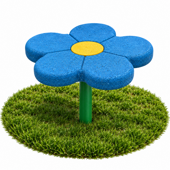 Europlay Stappaaltje Bloem - Rood of Blauw - 60 cm - Blauw