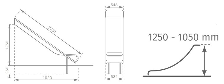 Afmetingen Glijbaan