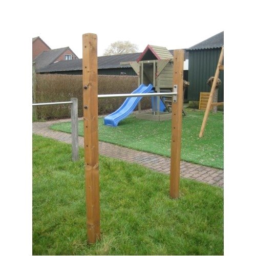 Duikelstang verstelbaar 120cm met Hardhouten Palen Mono