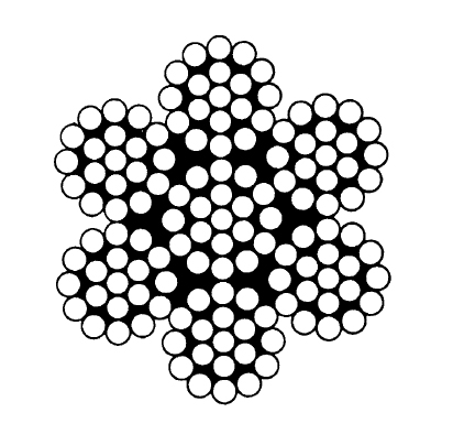 Staalkern Staalkabel 7x19 10mm