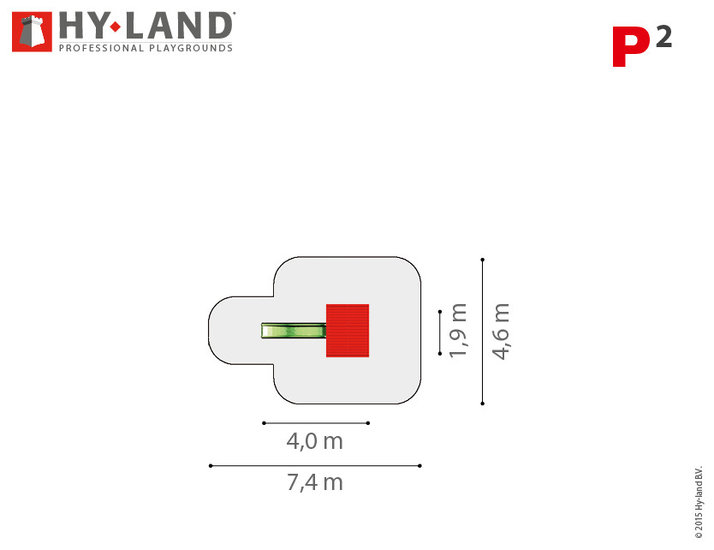 speeltoren met glijbaan plattegrond