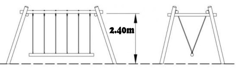 schommel touw hoogte