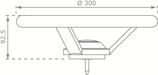 Stuur Kunststof Geel afmetingen