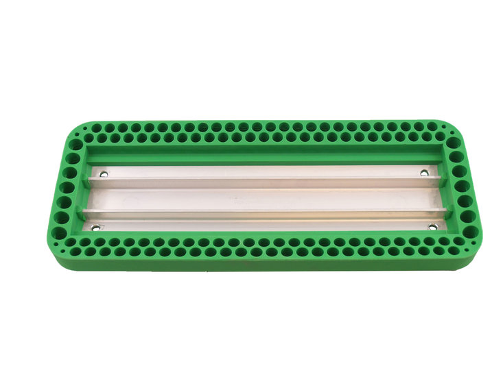 Schommelzitje groen met aluminium inleg gegalvaniseerde kettingen