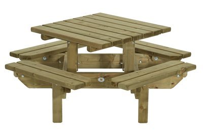 picknicktafel vierkant vierkante kopen 125x125cm buiten kindertafel